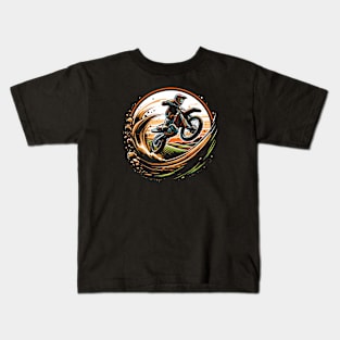 Motocross Motorbike Kids T-Shirt